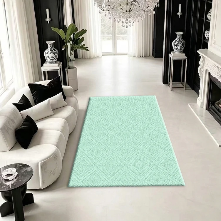 Marble Swirl Art Carpet Colorful Fluid Print Floor Carpet, Suitable for Residential Apartment Decoration Projects