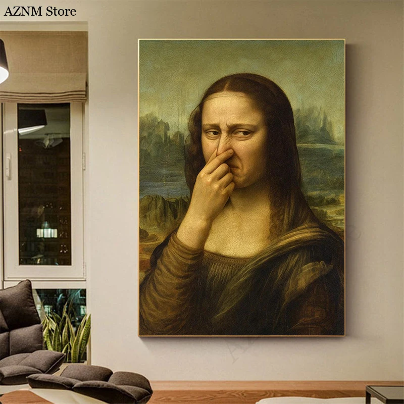 Stinky Toilet Funny Art Posters Funny Celebrity Prints Canvas Painting Wall Art Pictures Home Room Modern Bathroom Decoration