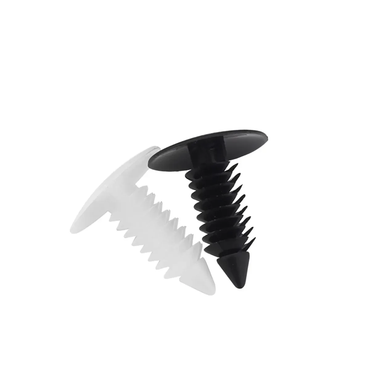 

Black White Nylon Tree Shaped Automotive Rivets Automotive Push Type Plastic Snap Rivets