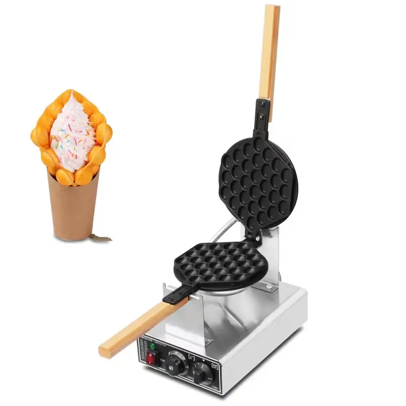 Commercial Electric Egg Bubble Waffle maker Machine Egg Waffle Machine Hong Kong Eggettes Bubble Waffle Maker