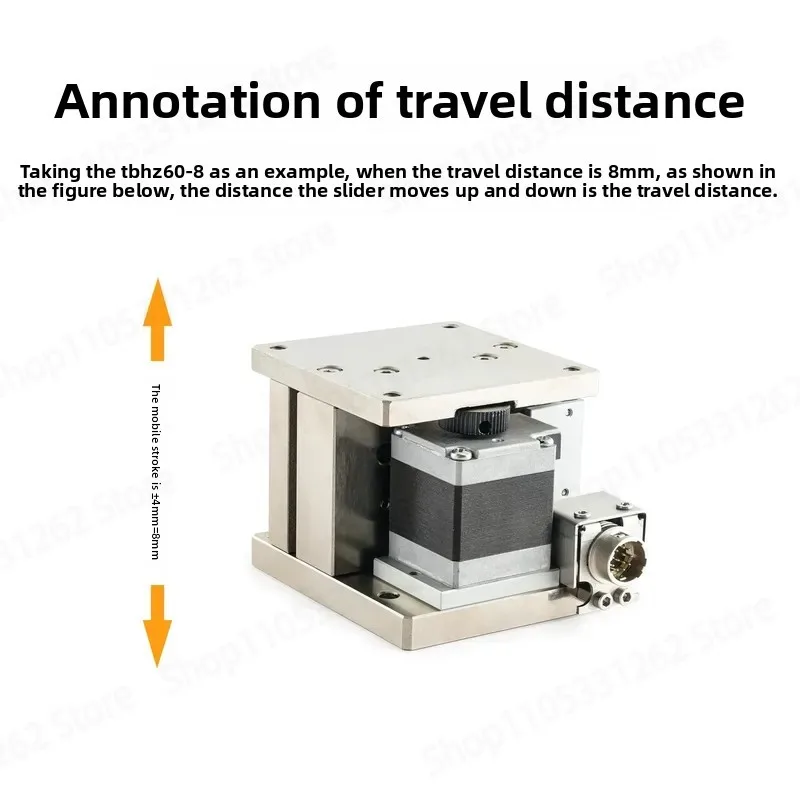 Motorized Z Axis Linear Stage 40x40mm 60x60mm Precision Electric Displacement Table with Stepper Motor