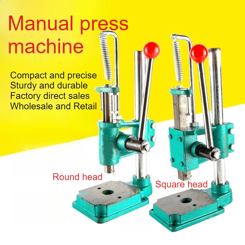 Small-sized Manual Press Machine Punching Press Hand Press Hand Punch Press Cutting Machine Pressing Machine Drilling 16 Type