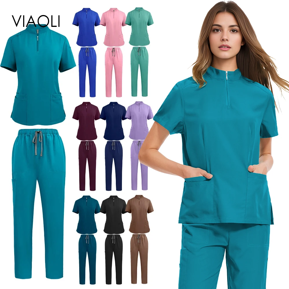 uniforme-medico-cirurgico-para-medicos-e-enfermeiros-conjunto-de-roupas-para-mulheres-e-homens-roupas-de-trabalho-para-spa-de-beleza-e-pet-shop-top-calcas-para-enfermeiras