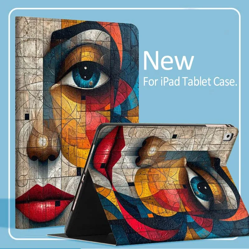 

Fashion Art Women Pattern Tablet Case For iPad Pro Air Mini 1 2 3 4 5 6 7 7th 8th 9th 10th 11th 10.2 9.7 10.5 10.9 11 2024 2025
