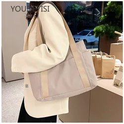 YOUDEYISI Large Capacity Nylon Tote Bags for Work Commuting Carrying Bag College Style Student Outfit Book Shoulder Bag