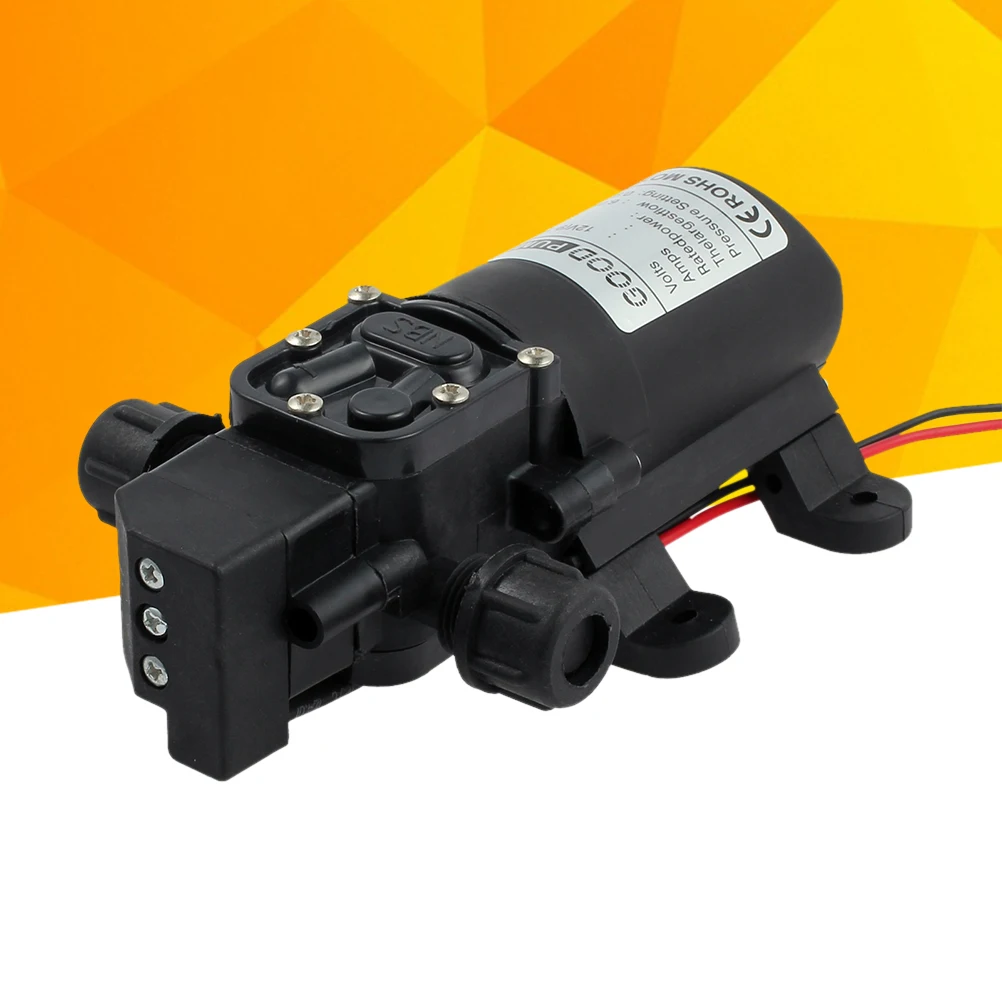 

12V Water Intelligent Return Self-Priming High-Pressure Black Diaphragm Auto Shutdown Overpressure Protection Large Flow Small
