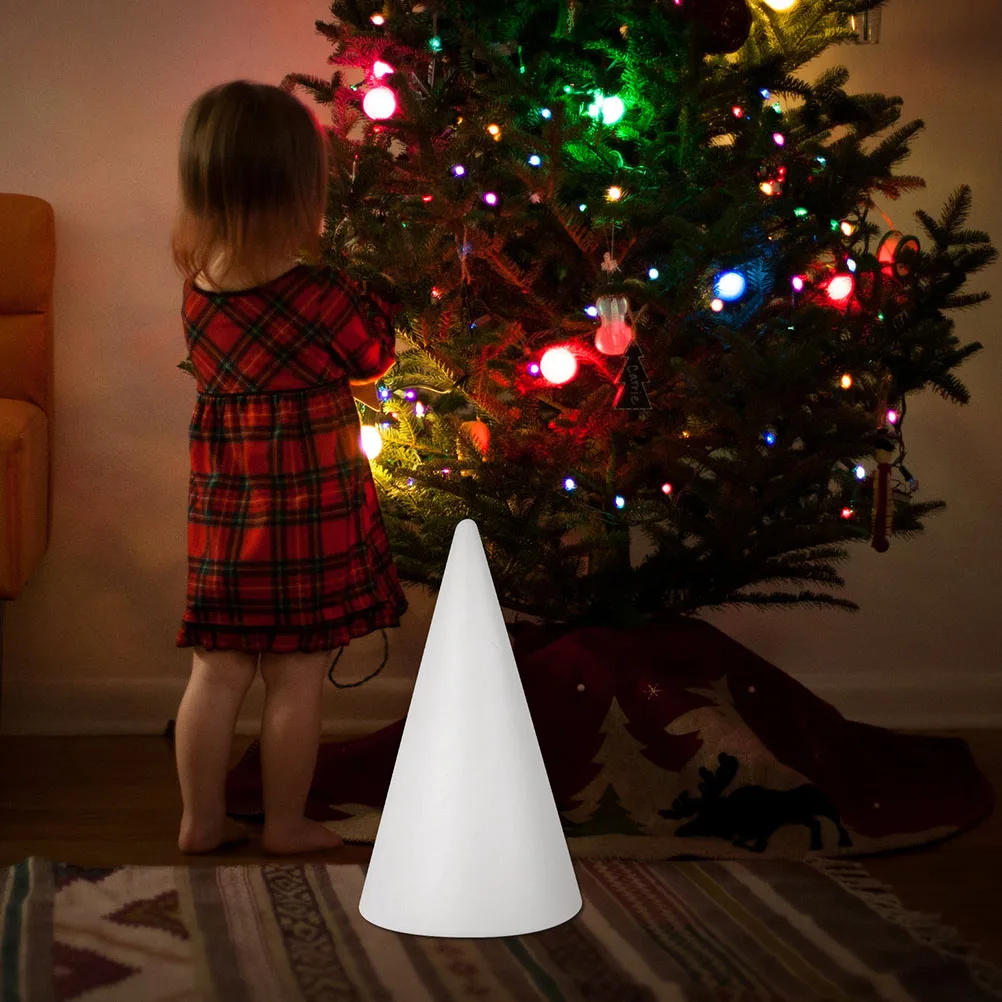 

2 Pcs Cones DIY Diy Accessory Craft Supplies Cone Shape Foams for Kids Church Preschool Home Projects Easy Practical