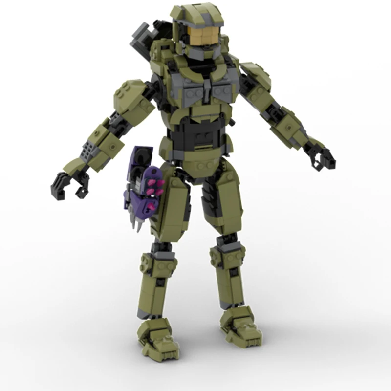 775 шт. MOC Master Chief John 117, строительные блоки, рождественский подарок, лучший выбор для детей, которая любит творчество