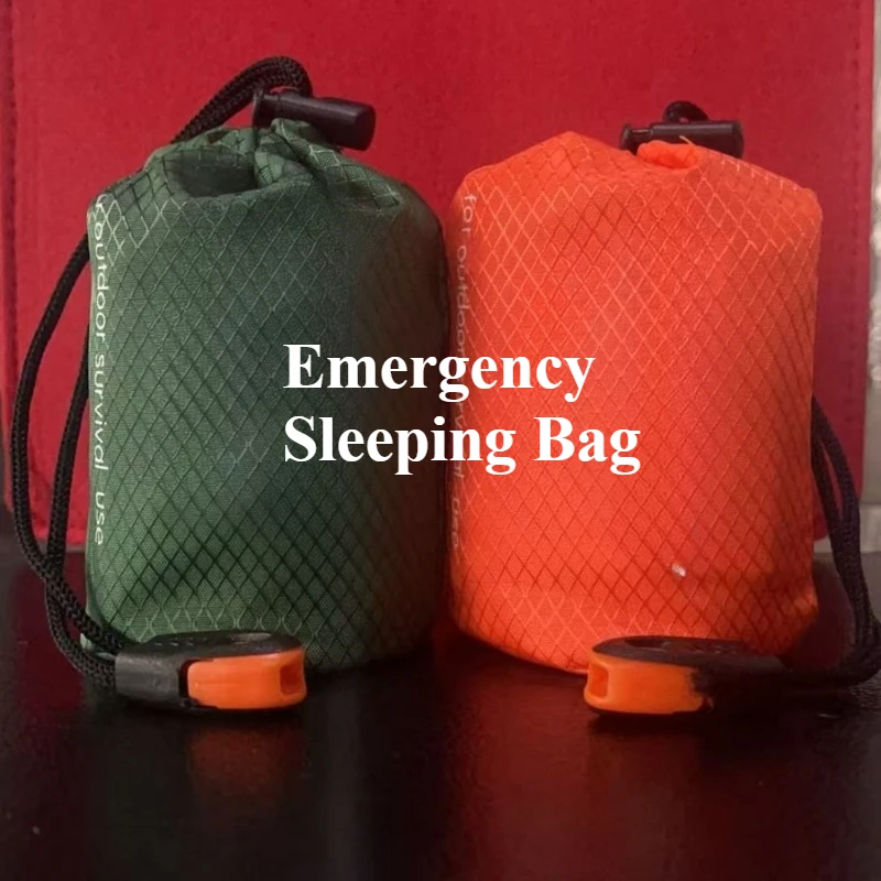 

Thermal Sleeping Bag Portable Survival Blanket PE Aluminum Film Warm Windproof Waterproof for Camping Hiking Outdoor