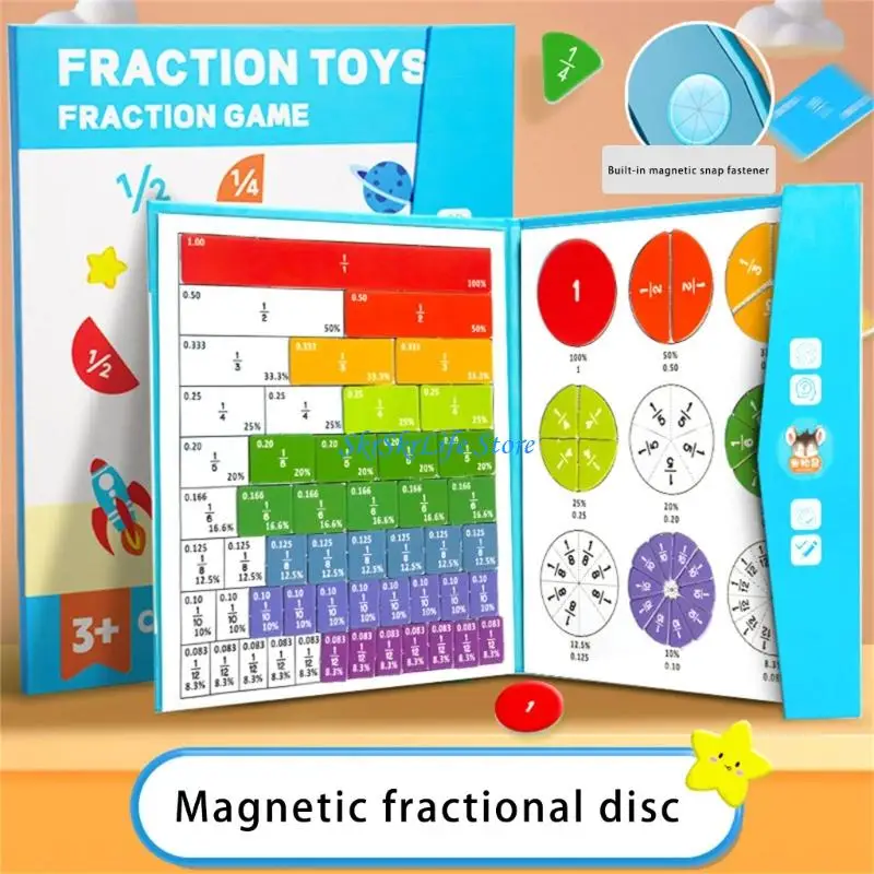 E65E Fraction Discs Demonstrator Fractions Manipulative Math Learning Tool