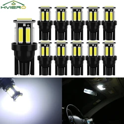 10Pcs 10Led 7020 SMD Auto LED 168 194 sostituzione del cuneo lampada del pannello dello strumento inverso lampadine bianche blu per lampadina di ingombro