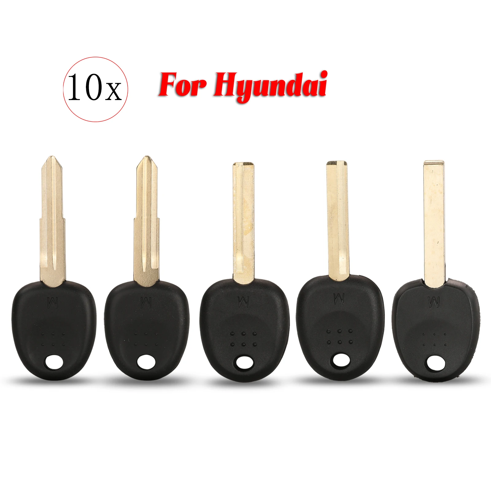 

jingyuqin 10 шт. для Hyundai Accent Sonata NF Elantra Coupe Getz H-1 Lavita Tiburon Tucson Verna: Корпус ключа-транспондера для автомобиля