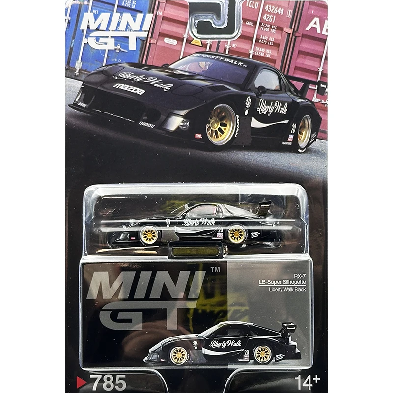 MINIGT w magazynie 1:64 LBWK RX7 992 Skyline GTR R35 CIVIC M3 odlewany model samochodu zabawki pakiet blistrowy