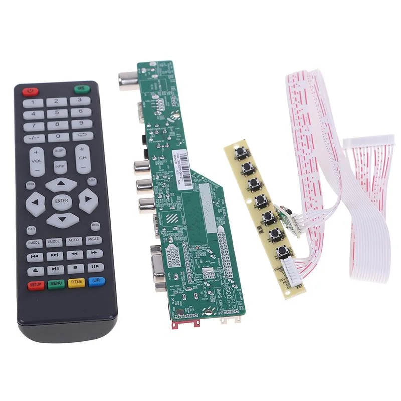 T.V53.03 Universal LCD TV Controller Driver Board V53 analog TV TV/AV/PC/HDMI/USB Media motherboard