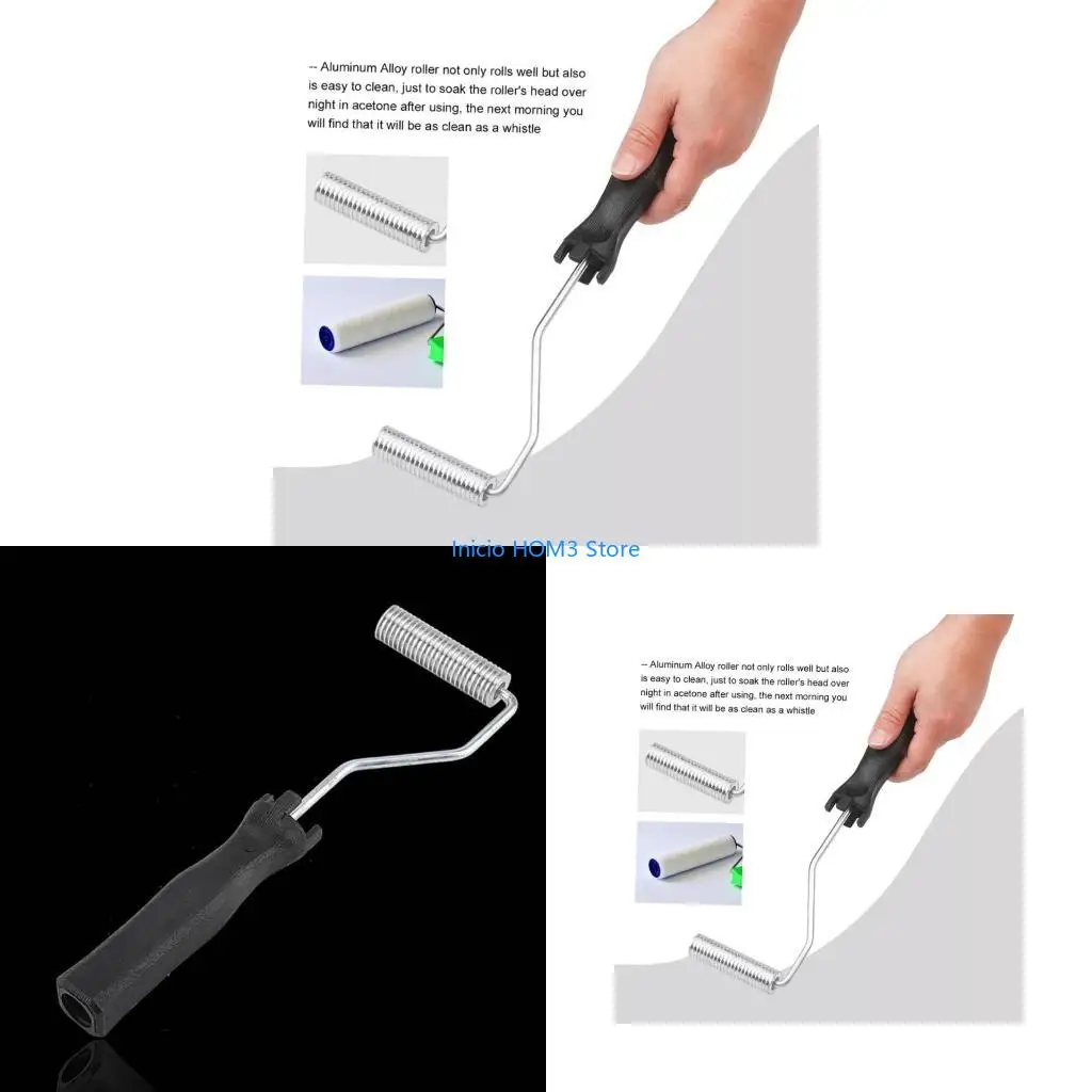 A5YD Fiberglass Laminating Roller Ergonomic Handle Tool for Smooth Surfaces Finishing