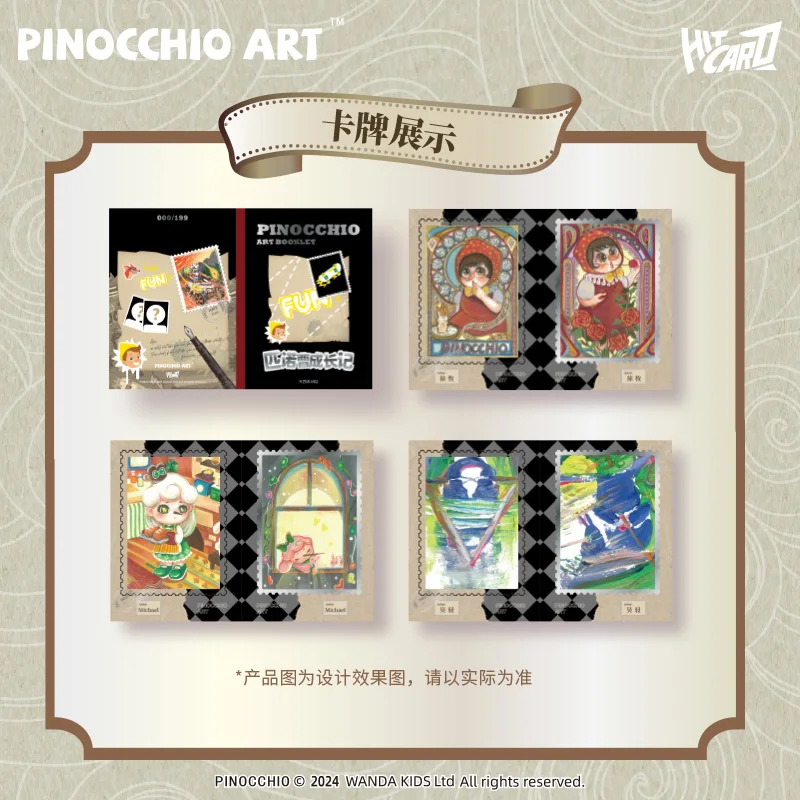 Hitcard Pinocchio Cards The Fable and Fairy Tales Anime Collection Cards Mistery Box Board Games Toys Birthday Gifts for Kids