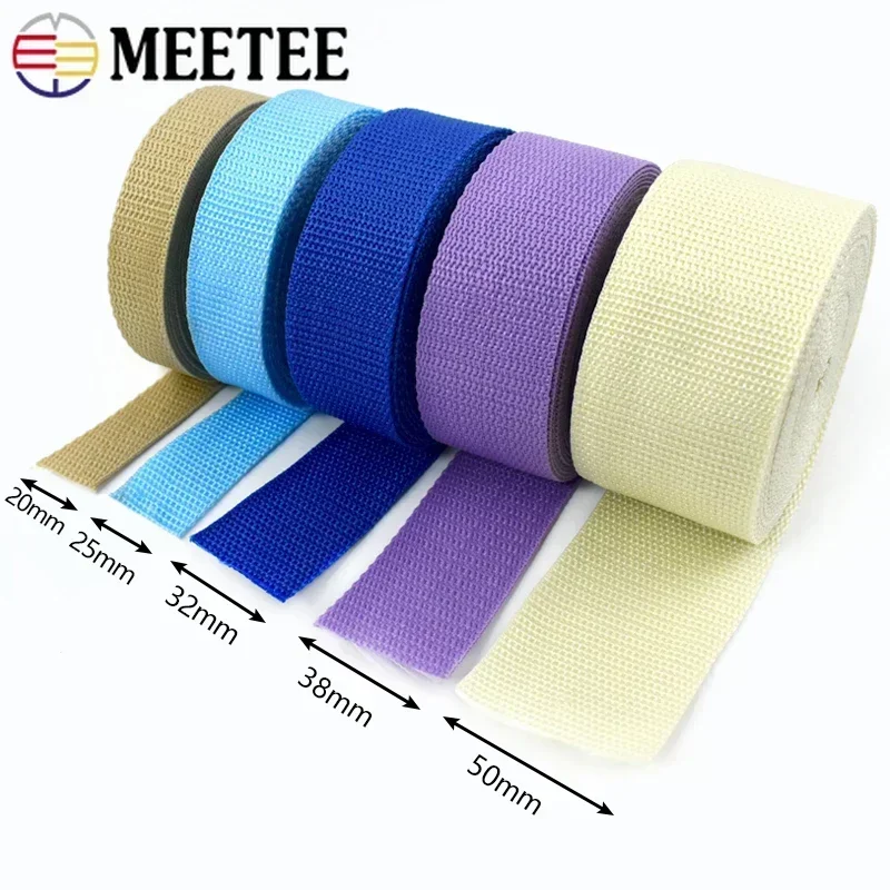 10M PP Webbing 20-50mm Polypropylene Tape for Strap 1.1mm Thick Nylon Ribbon Band Safety Belt Sewing Sling Card Holder Accessory