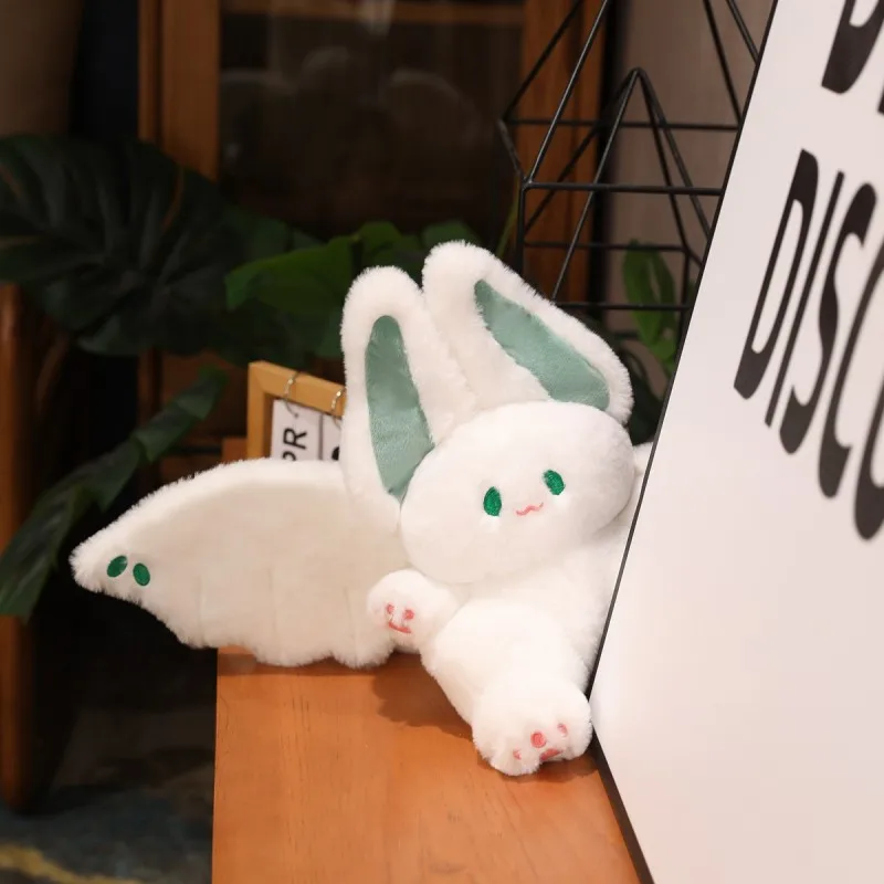 25/35/45/55cm Cute Bat Rabbit With Wings Plush Toys Lovely Animal Pillow Stuffed Soft Dolls for Children Gift