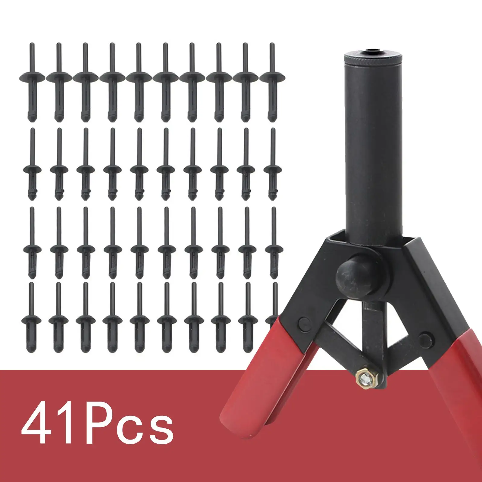 41 pezzi Pp Rivet Set rivetto Tack Puller Remover Poprivet Tool con Rivet Machine Puller PP Fasteners Set PP Rivet Clip