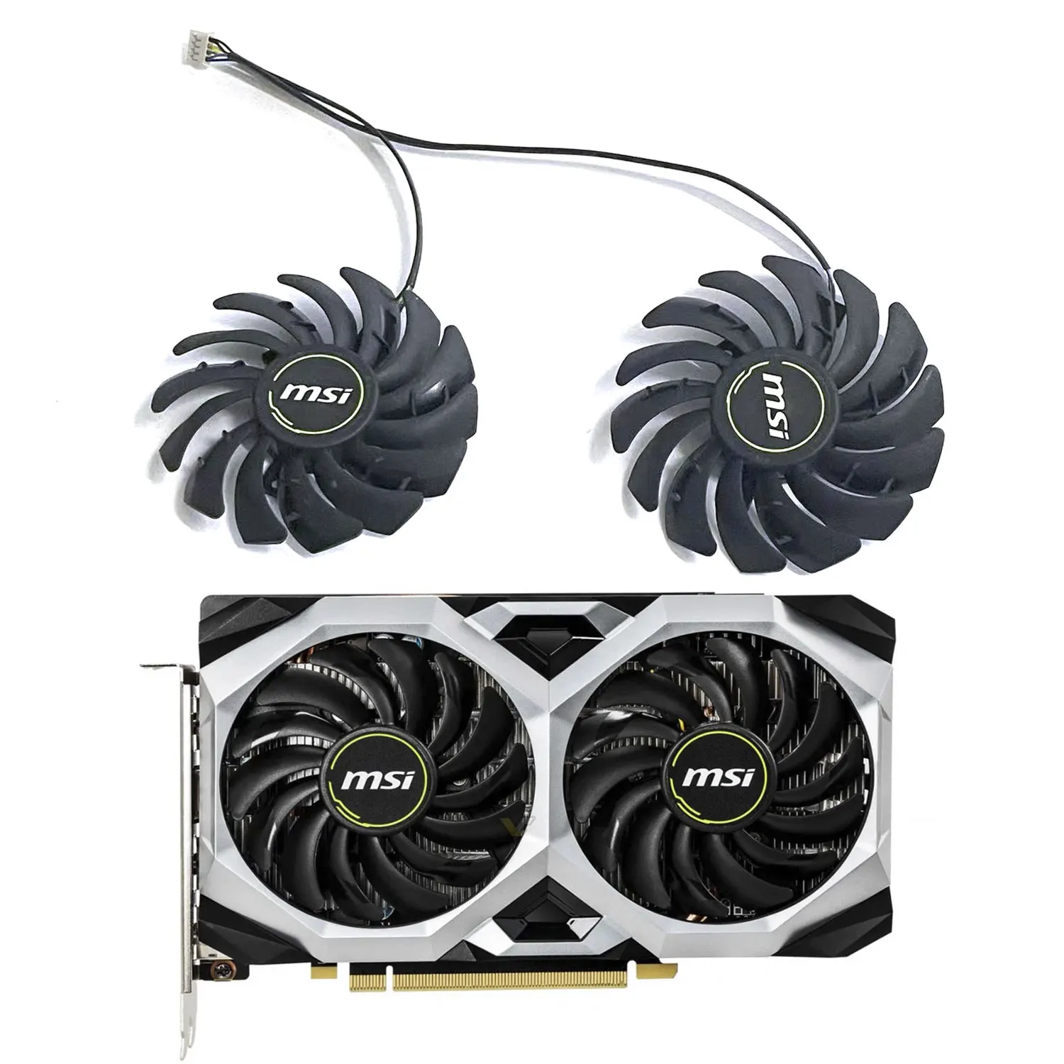 

Новый 85 мм 4PIN PLD10010S12HH GTX1660TI графический вентилятор для MSI GTX 1660 1660Super 1660TI VENTUS XS GPU охлаждение графической карты