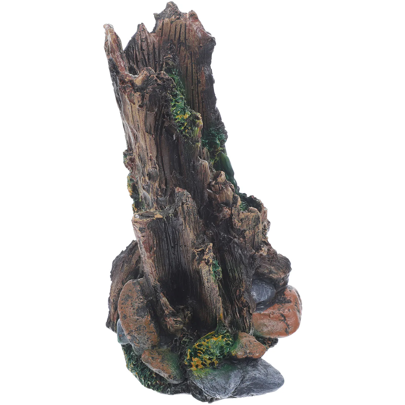 

Aquarium Stump Creative Decorative Landscape Stump DIY Wear Resistant Tank Tree Artificial Tree for Fish Tank Underwater