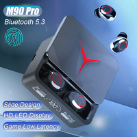 NEW M90 Wireless Earphones Bluetooth TWS LED Dislpaly Binaural Headset Waterproof HD Calling CVC 8.0 Noise Reduction Headphones
