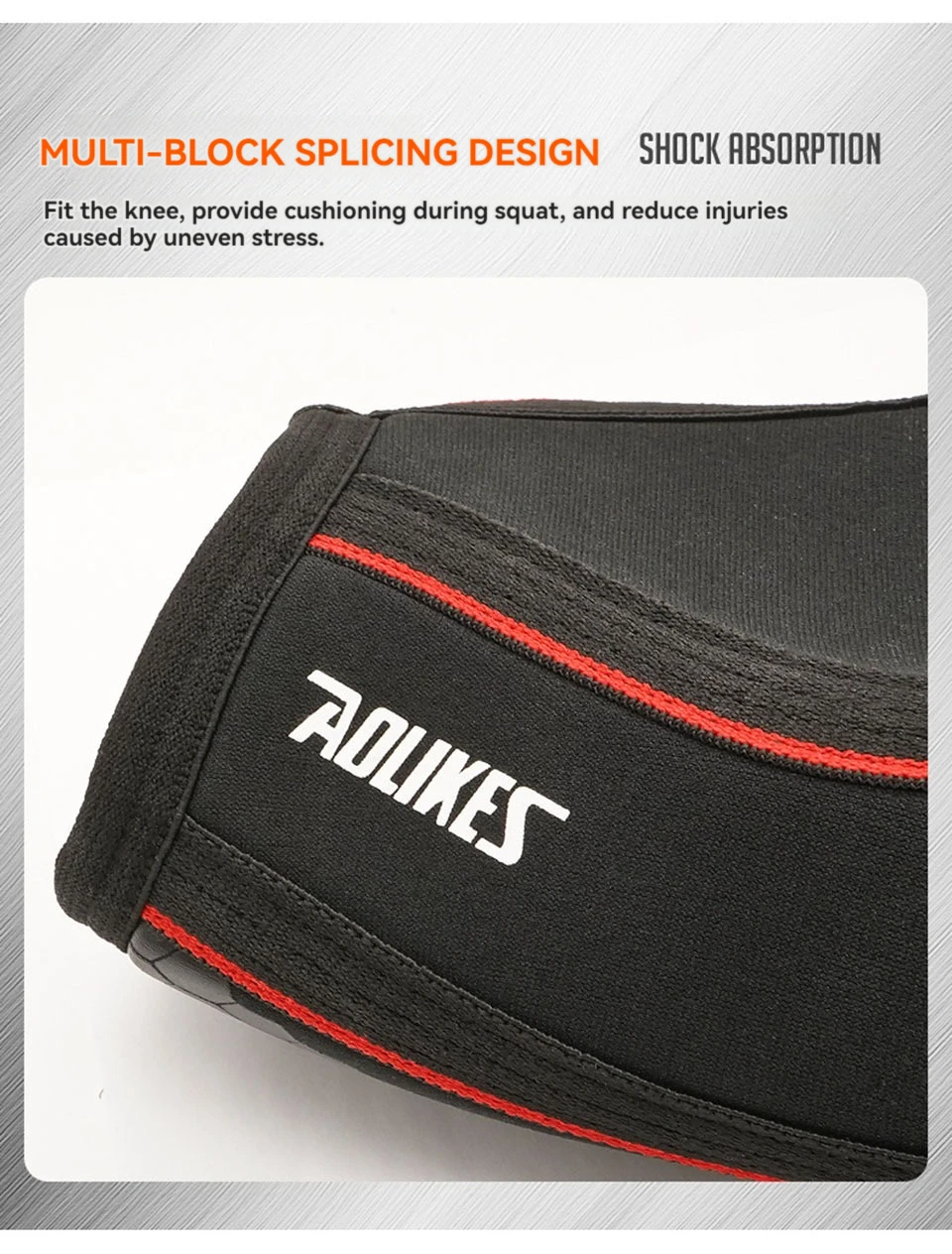 AOLIKES Kniebandagen für Gewichtheben – 7 mm dicke Premium-Neopren-Kniebandagen zum Gewichtheben, für Kniebeugen, Powerlifting und Kreuzheben – Detail 12