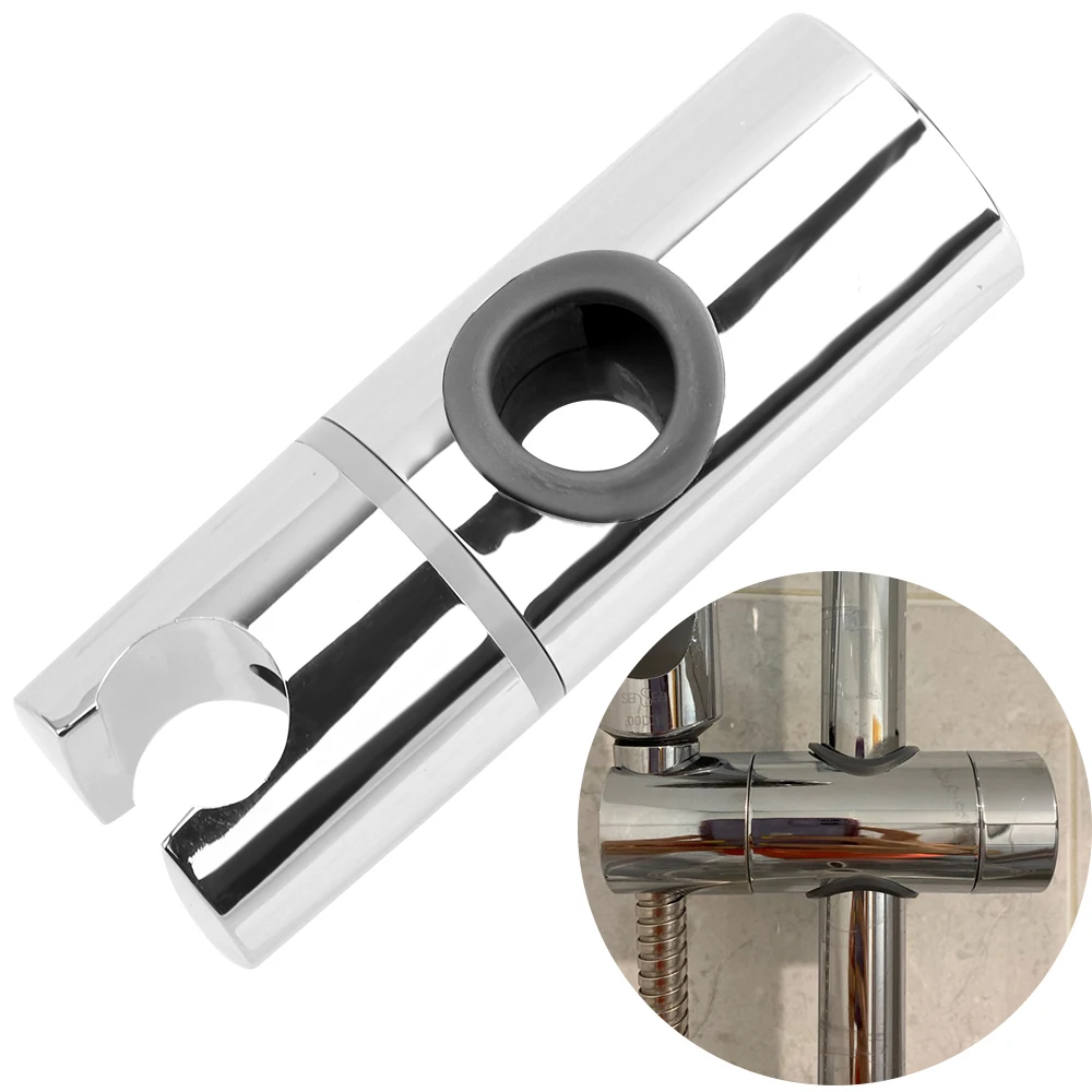 Universal ABS Adjustable Clamp Shower Head Holder Bracket Shower Slide Rail Bar Holder Bathroom Accessories Home Replacement