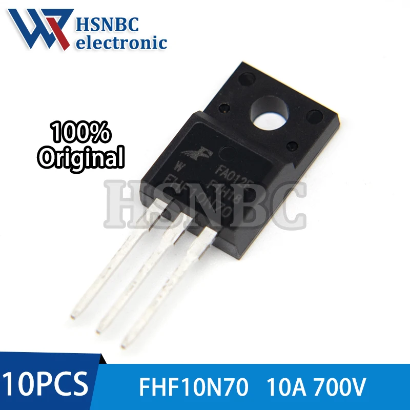 

10PCS FHF10N70 10N70 FHF10N70W TO-220F 10A 700V N-channel Power MOSFET Transistor 100% New Original