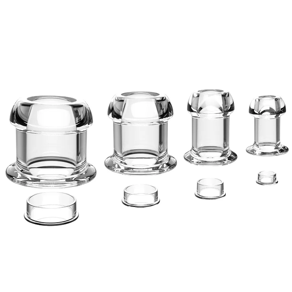 Clear Hollow Anal Tunnel Plug | Anal Training & Exploration Toy for BDSM Adults