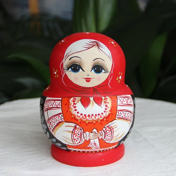 Muñeca nido Matryoshka rusa, 10 capas seca de artesanías de madera, juguetes educativos DIY, soporte para bolígrafos