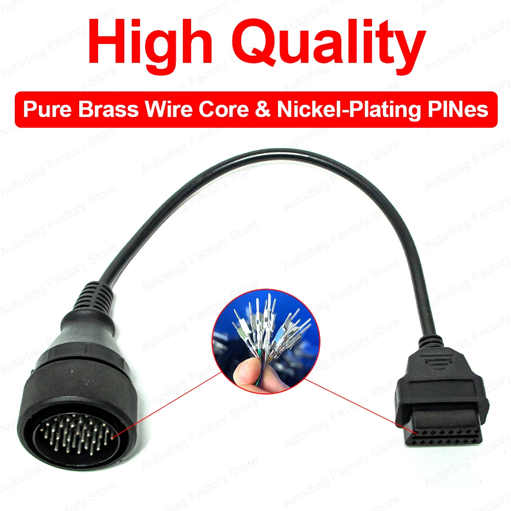 37 Pin To OBD2 For MAN Truck Diagnostic Cable For Delphi, AUTOCOM, CDP Tool Truck OBDII Diagnostic Adapter OBD Connector For MAN