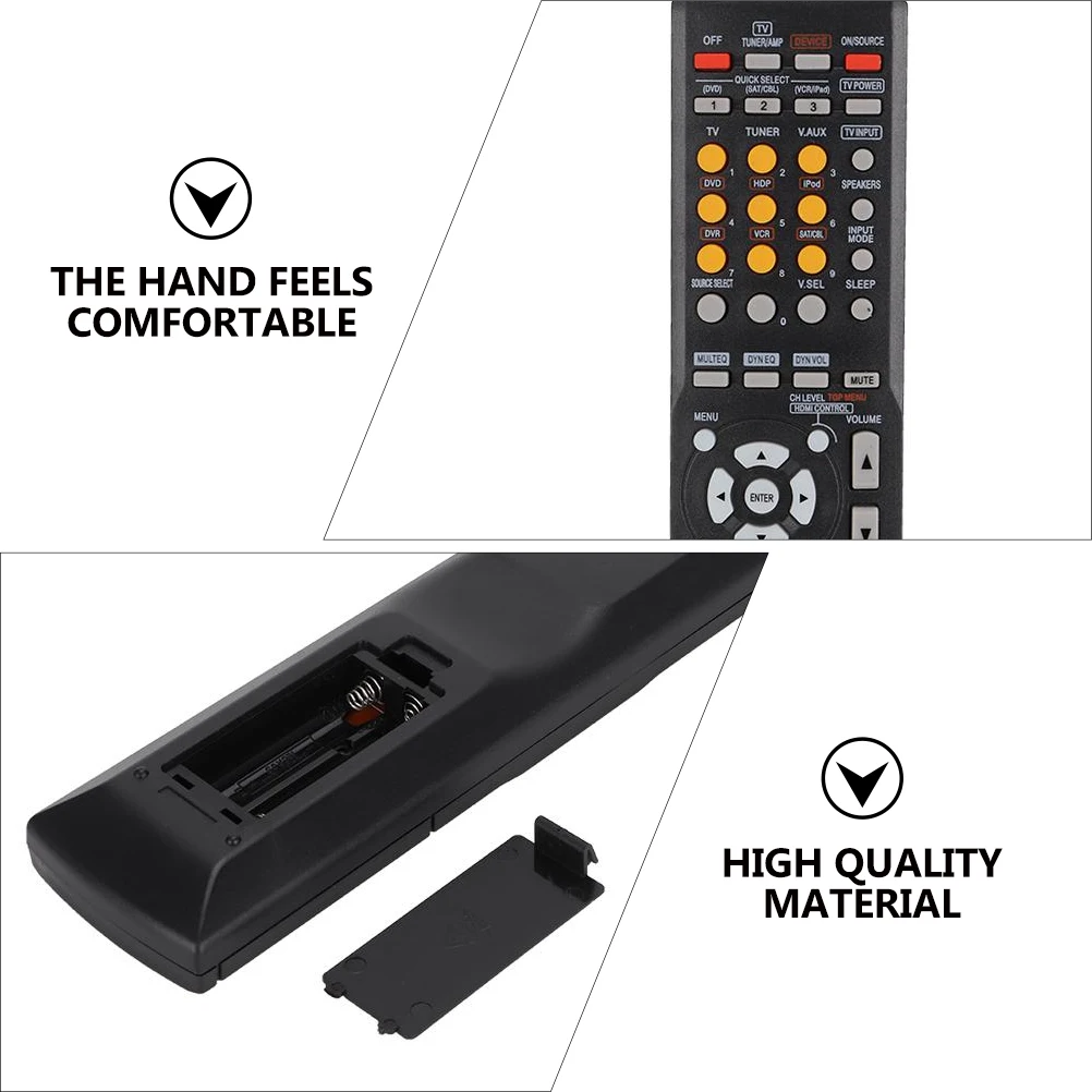 

Remote Control For Receiver Replacement Wireless Infrared Controller Long Range Easy Operation Big Buttons