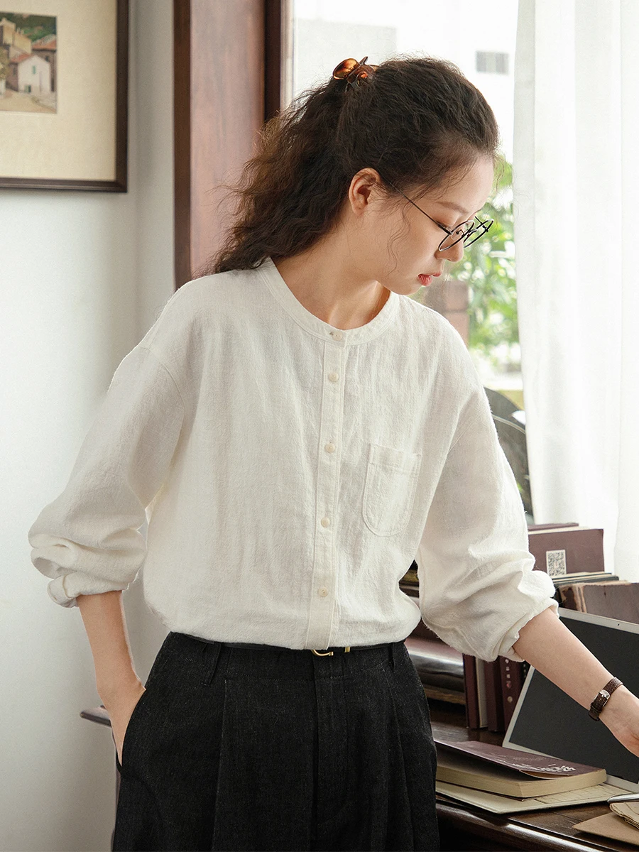 Lockeres Damenhemd mit langen – Linen Shirt Breathable Bewertung und Preis