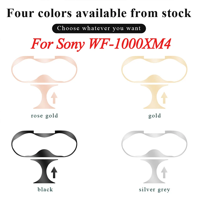 

Dust Guard Metal Skin Sticker For Sony WF-1000 XM4Charging Case Dustprood Skin Covers For Wireless Earbuds Charging Box