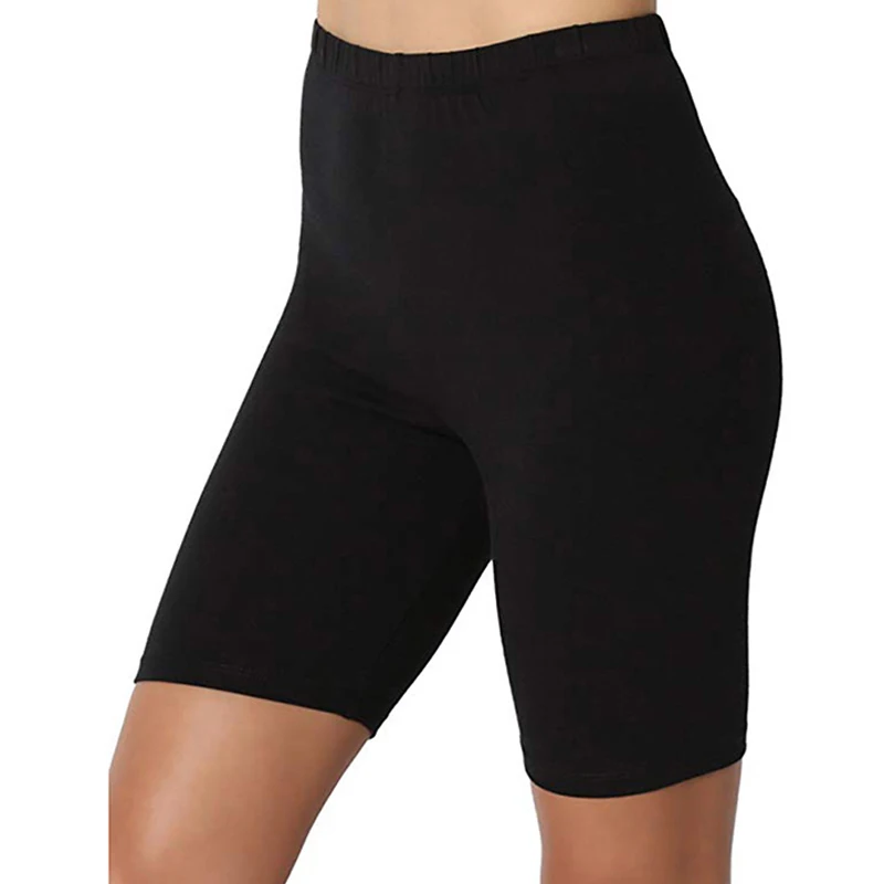 Pantaloni corti da fitness sottili da donna Pantaloncini estivi a vita alta da donna Pantaloncini da ciclismo da motociclista con fondo aderente Streetwear Abbigliamento femminile