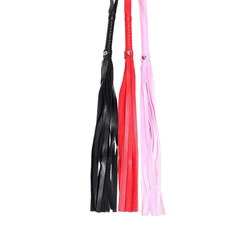 High Quality Pu Leather Pimp Whip Racing Riding Crop Party Flogger Hand Cuffs Queen Black Horse Riding Whip Sports Horsewhip