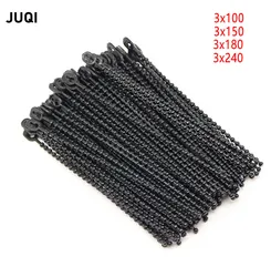 Il cinturino in nylon con perline da 100 pezzi può essere riutilizzato e può essere allentato per fissare il cinturino. Cinturino in nylon con perline rotonde nere 3x100mm 3x150mm 3x180mm