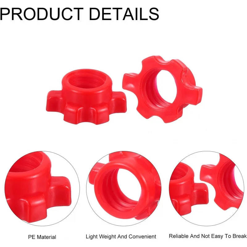 Dumbbell Bar Nut Barbell Screw, Spin-Lock Collars Screw Hex Fixing Nuts for Weight Training Fitness Exercise - view 4