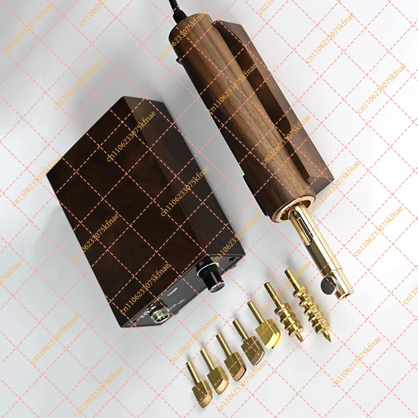 72W Leather Edge Creaser Machine, 220V Electronic Brass Stamp Heater & Grooving Iron