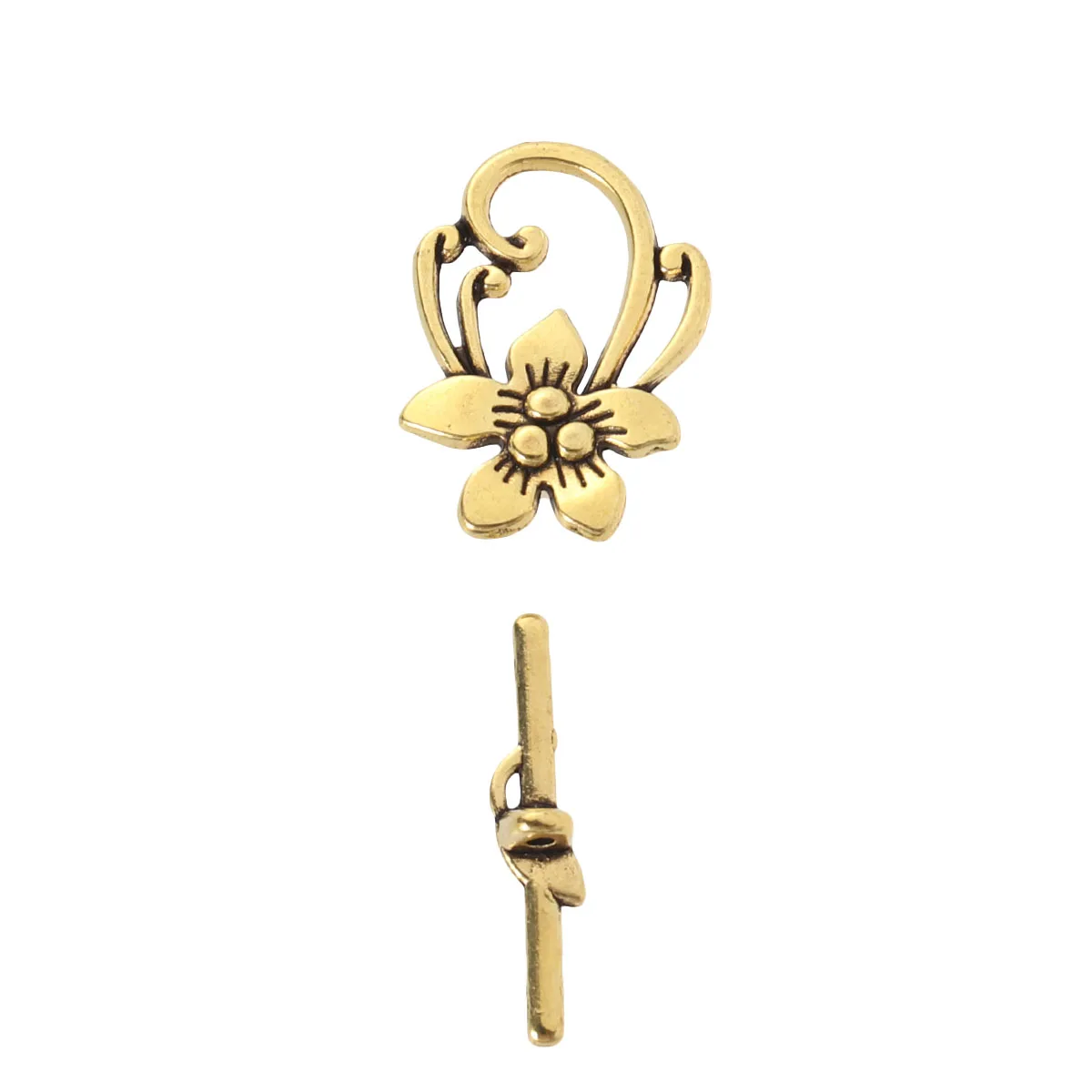 

20 Pcs OT Buckle Vintage Toggle Connectors Bracelet Clasps Clasps Toggle For Jewelry Making for Jewelry Making Crafts