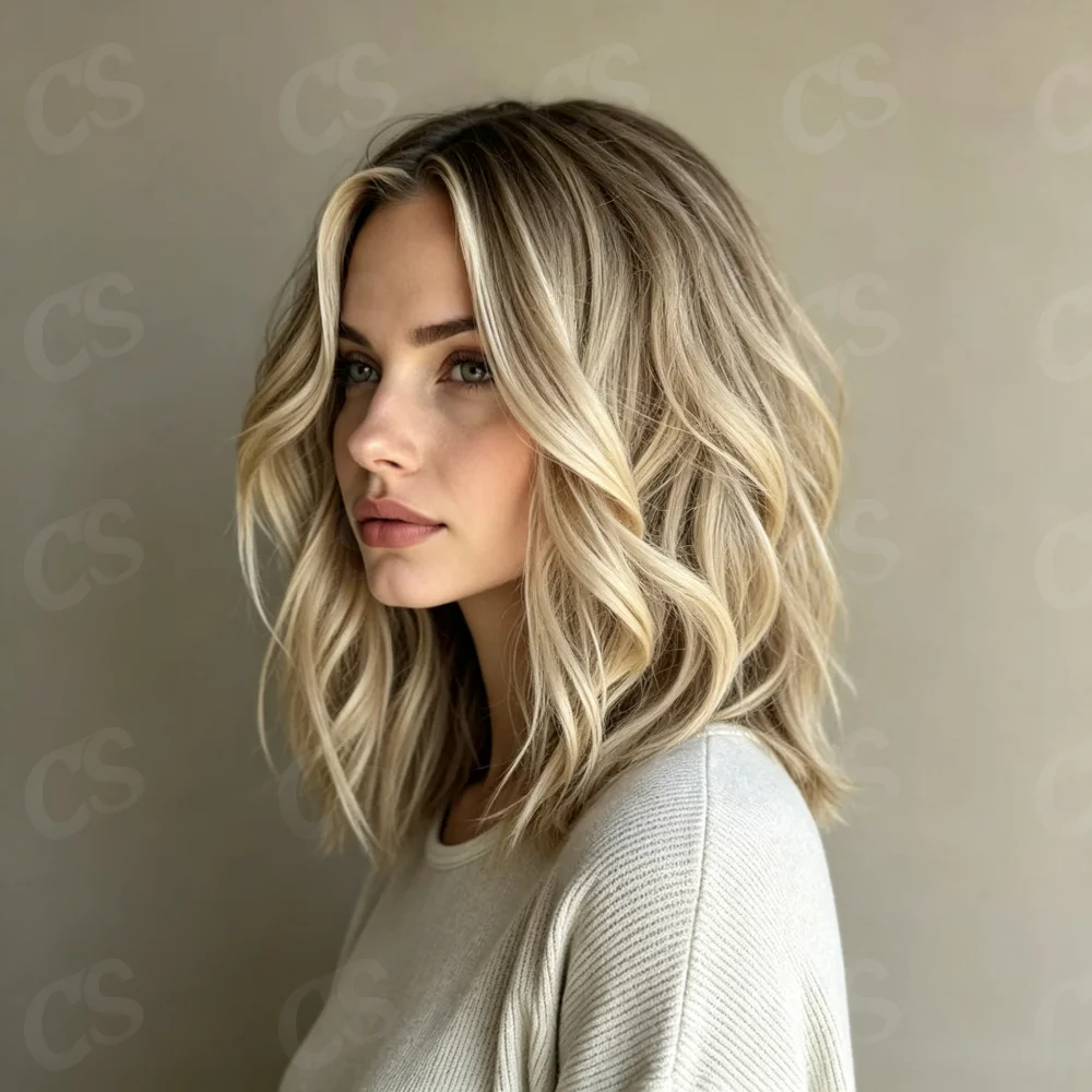 Natural 24 Inch Wave Glueless HD Lace Highlight Blond Front Wig Pre-Plucked Transparent Lace for Women
