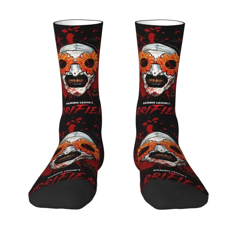 

Симпатичные мужские Terouvers Art The Clown Dress Socks Унисекс Удобные теплые носки с 3D принтом Crew