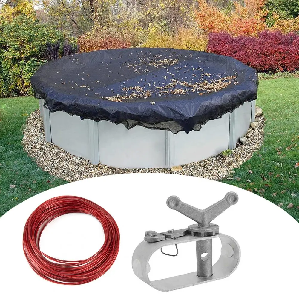 Copertura per piscina in 4 stili in alluminio per mantenere la piscina pulita eccellente copertura per piscina a terra Kit a cricchetto per