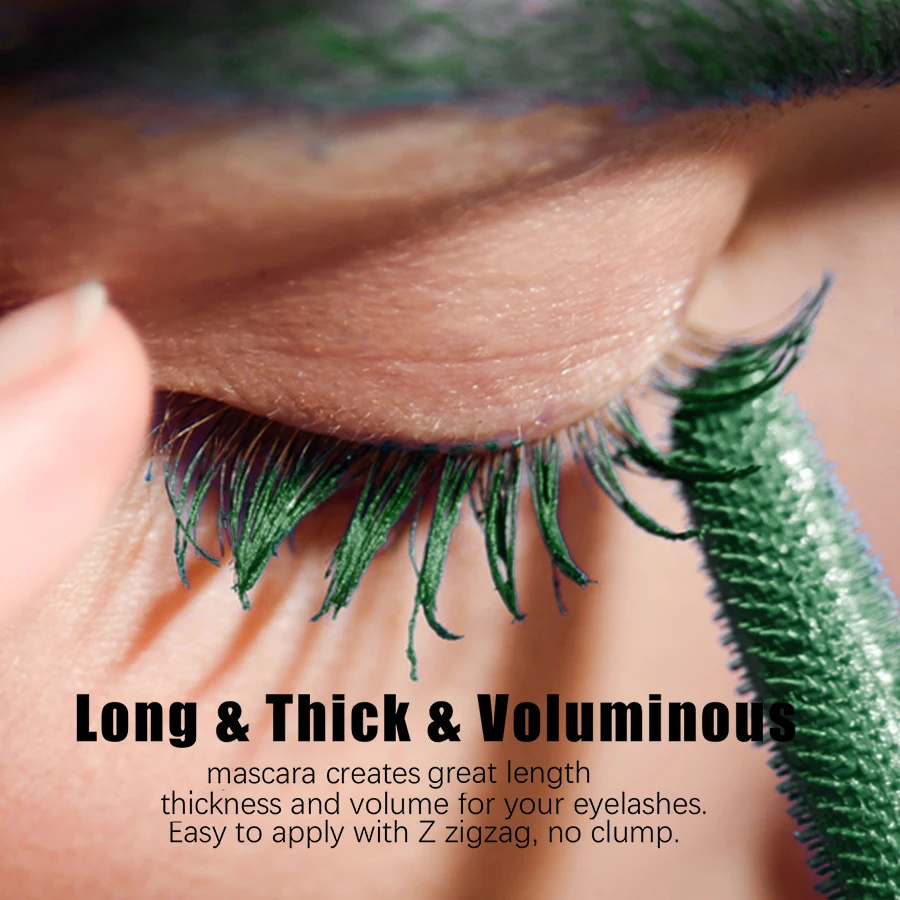 5D silk mascara with big eyes strong and lasting make up green length waterproof Eyelash mask non-caking prolonged masrara