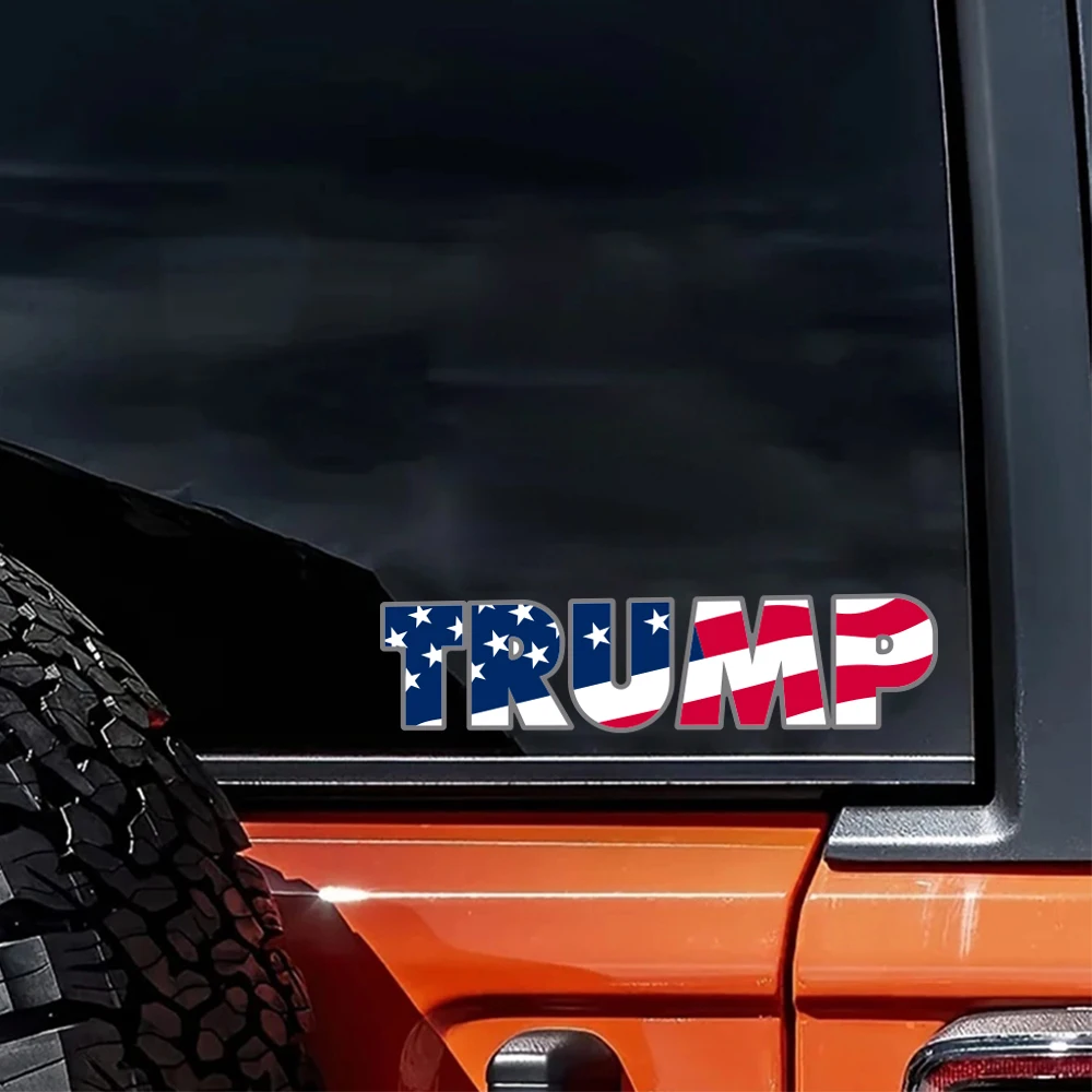 TRUMP America Waterproof Car Vinyl Stickers Auto Body Window Bumper Decal Interesting Car Truck Styling Decoration Accessories