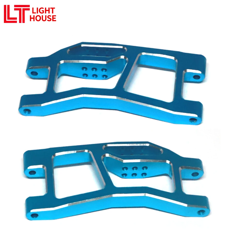 LIGHT HOUSE 7075 Juego de brazo inferior trasero de aluminio para TRX MINI MAXX BL-2s 4WD Monster Truck sin escobillas 107154-1 piezas de mejora