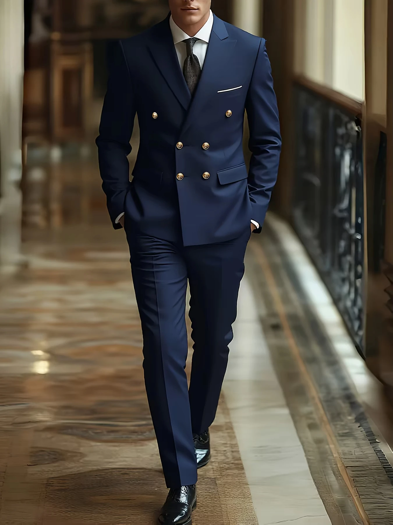 Men's 2Pcs Suit Set Including  - огляд і ціна Men Formal Wear Fashion