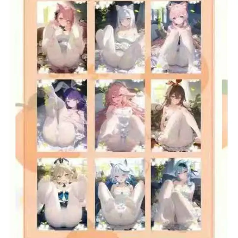 도매 컬렉션 카드 여신 이야기 부스터 박스 Miju 애니메이션 게임 섹시한 여성 캐릭터 A5 희귀 카드 놀이 카드 장난감