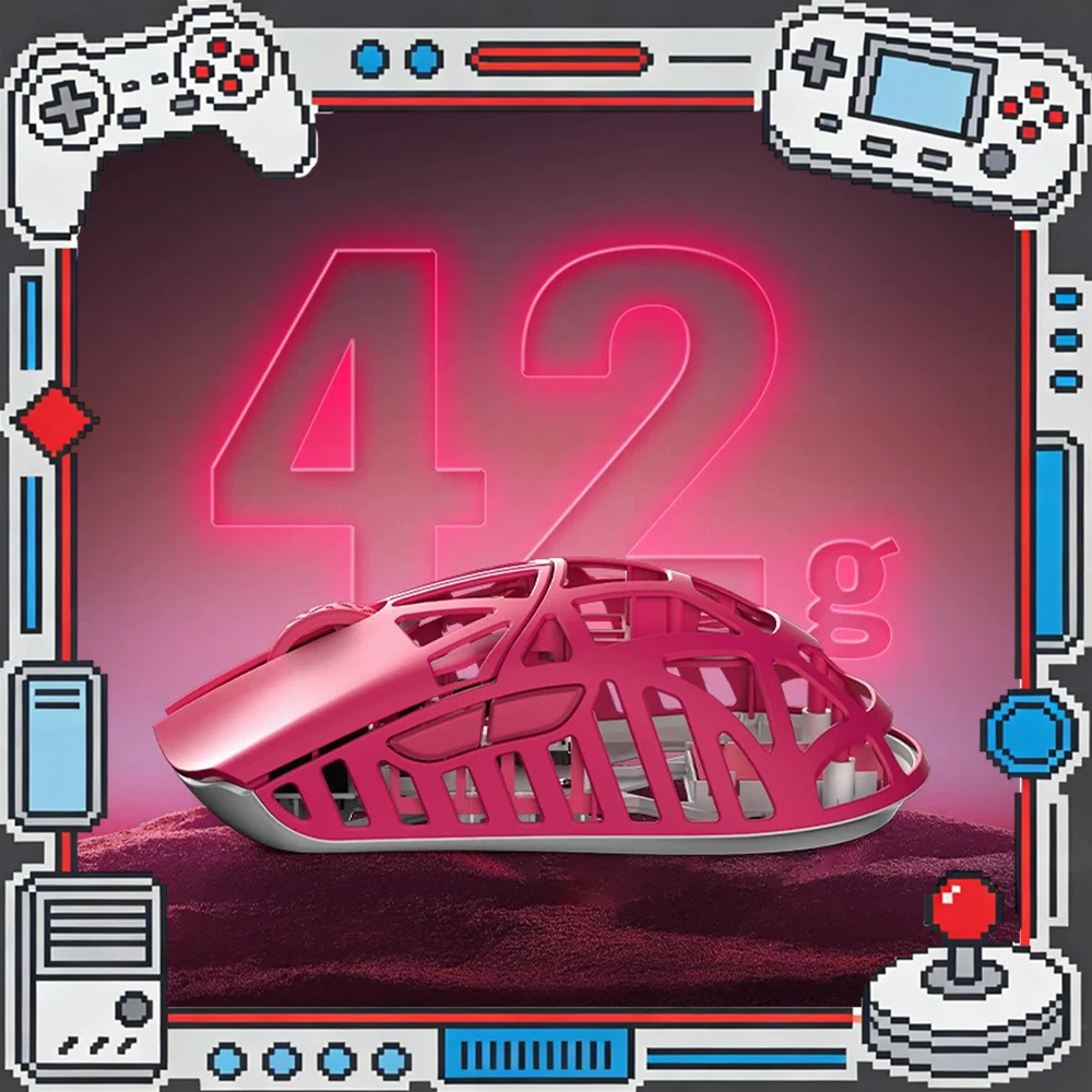 WLMOUSE BEAST X Max Magnesium Alloy Wireless Gaming Mouse 42g Omron Optical Switches PAW3395 8K Polling Rate Esports Mice